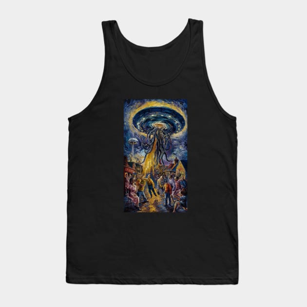 Post Impressionism Alien Abduction Tank Top by AnimeVision